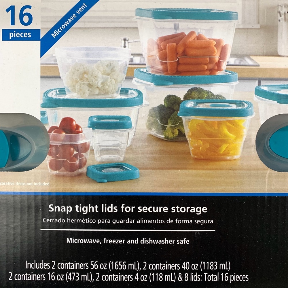 Mainstays 16 Piece Food Storage Set - Picture 6 of 6